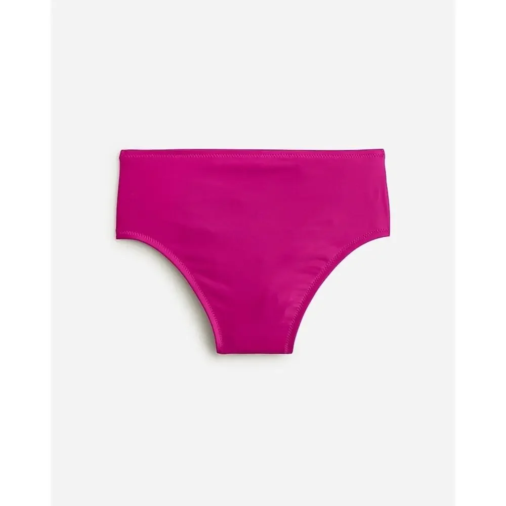 J. Crew Magenta High Waisted Hallie Bikini Bottom - 3X - NWT - BM642